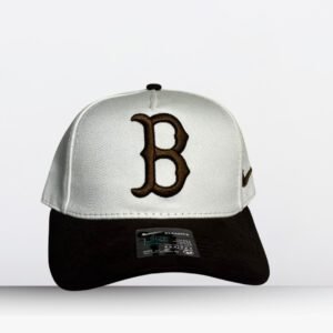 Gorra Beisbolera Boston Blanco-Café