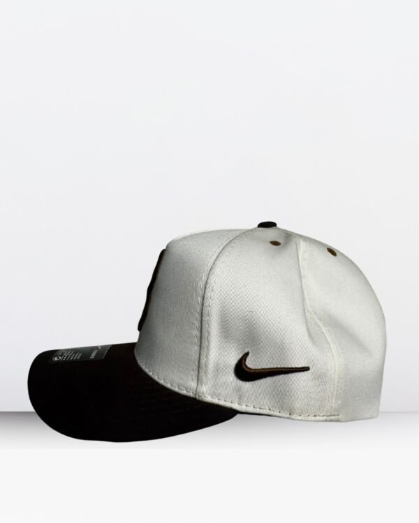 Gorra Beisbolera Boston Blanco-Café - Imagen 2